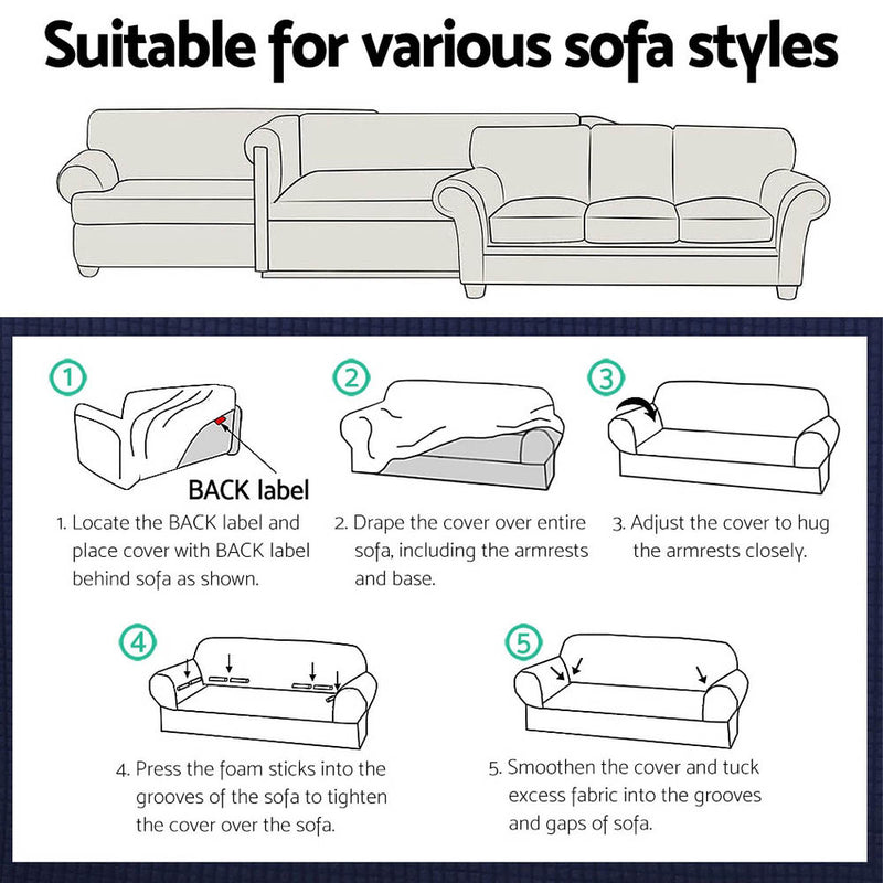 High Stretch Sofa Cover Slipcovers - Pay 50% deposit & we deliver