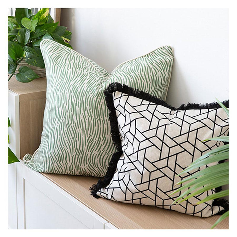 Cushion Cover-With Piping-Wild Green-60cm x 60cm