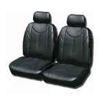 Leather Look PVC Seat Covers for Ford Territory 05/2004 -On New GREY 2 ROWS