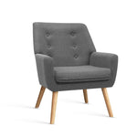 Fabric Dining Armchair - Grey - Pay 50% deposit & we deliver