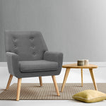 Fabric Dining Armchair - Grey - Pay 50% deposit & we deliver