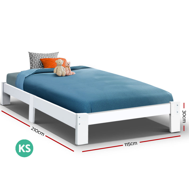 Bed Frame King Single Wooden Base - Pay 50% deposit & we deliver