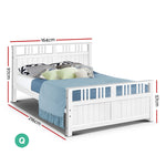 Bed Frame Queen Size Timber Base - Pay 50% deposit and we deliver