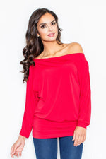 Red Figl Blouses