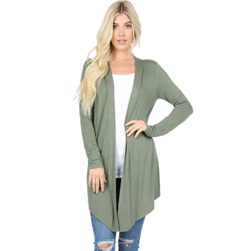 Light Cardigan -Army Green