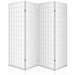 Artiss 4 Panel Wooden Room Divider - White