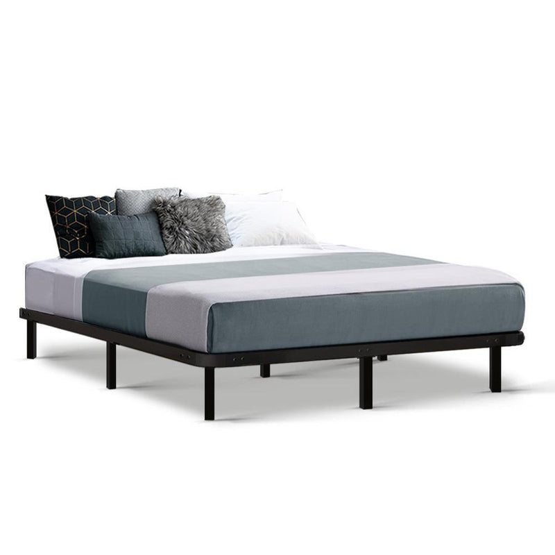 Artiss Queen Size Metal Bed Base - Black