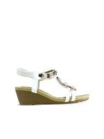 Summer Slingback Wedge White