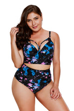 Plus Size Galaxy Print Bikini