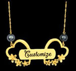 Hawaiian Necklace for women Lover's Customized Name