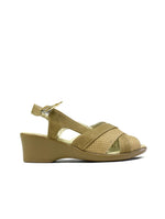 Low Wedge Dual Shaded Slingback Khaki