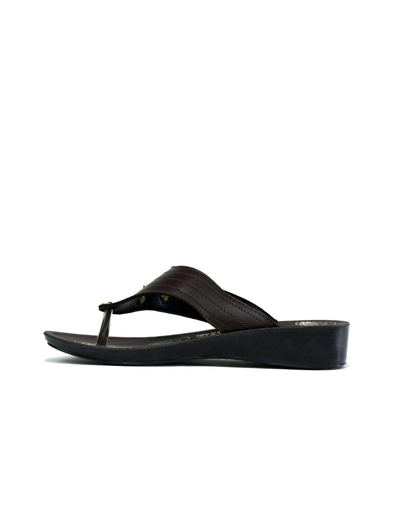 Shooting Gold Star Flip Flop Brown