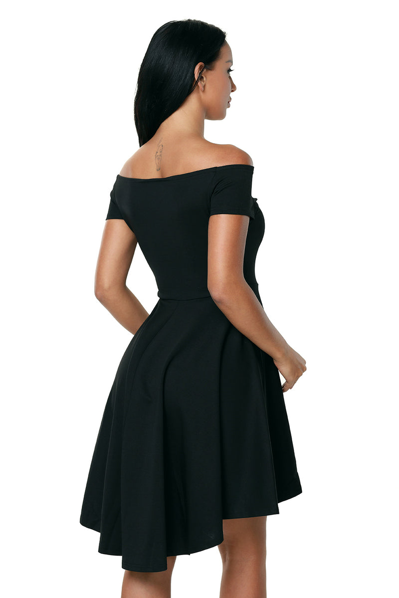 Black All The Rage Skater Dress