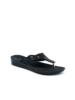 Shooting Gold Star Flip Flop Black