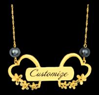 Hawaiian Necklace for women Lover's Customized Name