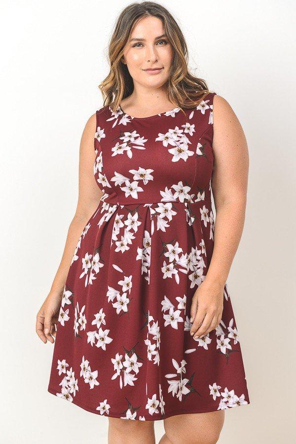 Claudia Floral Empire Dress