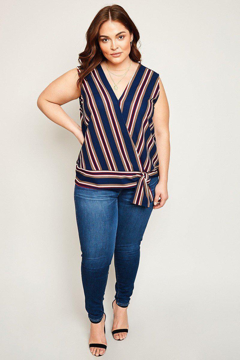 Paizlee Striped Top