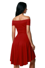 Hot Red All The Rage Skater Dress