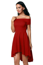 Hot Red All The Rage Skater Dress