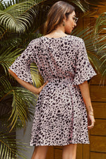 Victory At Last Leopard Ruffle Dress