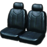 Leather Look PVC Seat Covers for Ford Territory 05/2004 -On New BLACK 2 ROWS