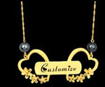 Hawaiian Necklace for women Lover's Customized Name