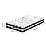 Giselle Bedding Single Size Euro Spring Foam Mattress