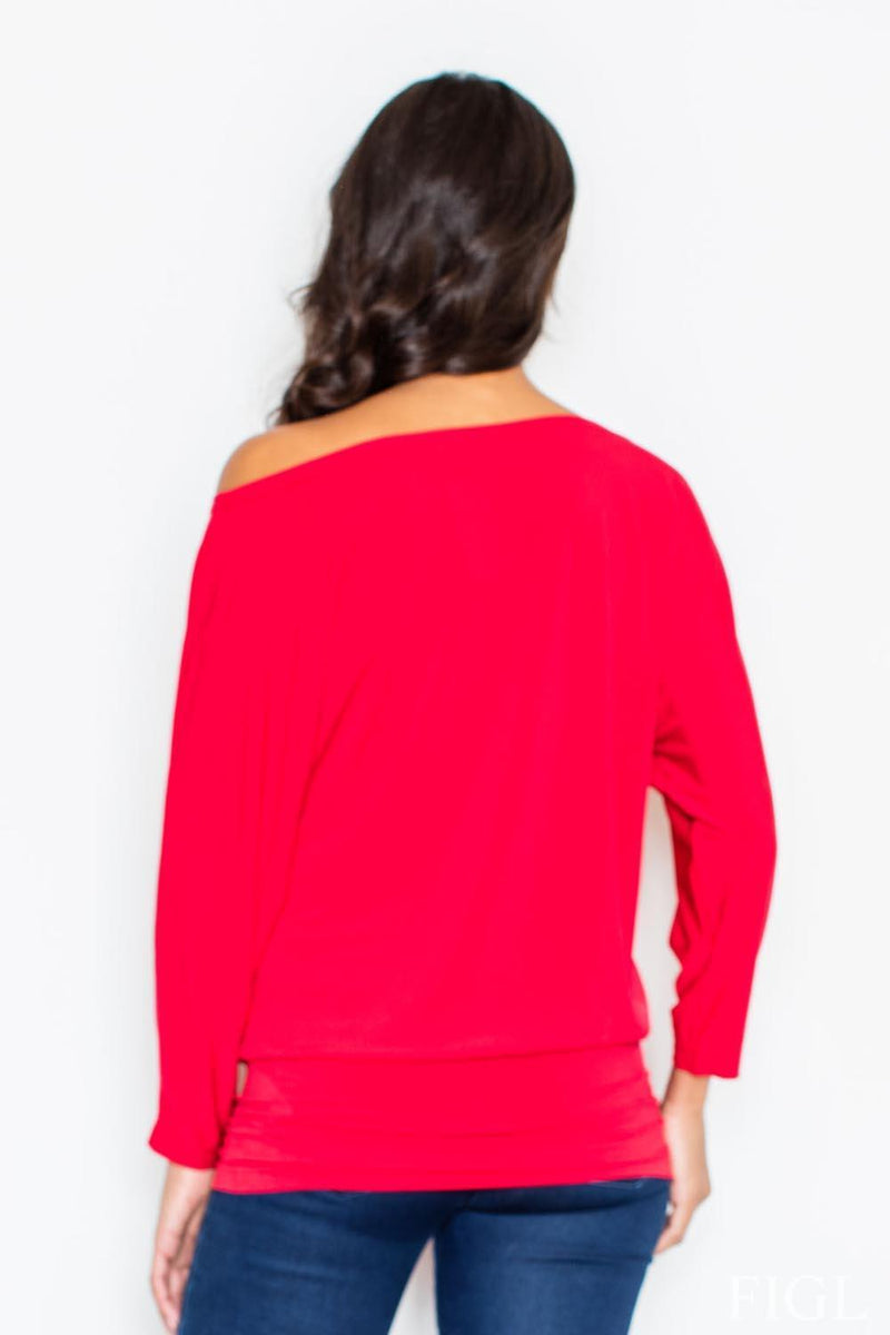 Red Figl Blouses