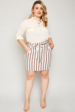 Jemima Striped Skirt