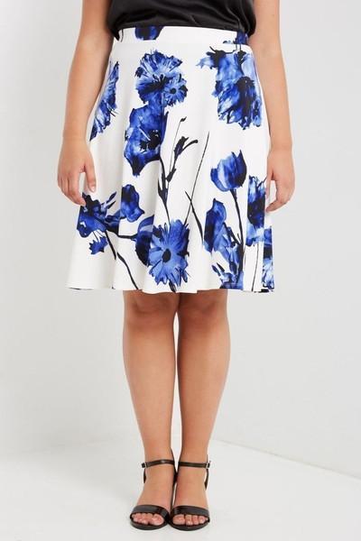 Victoria Splash Midi Skirt