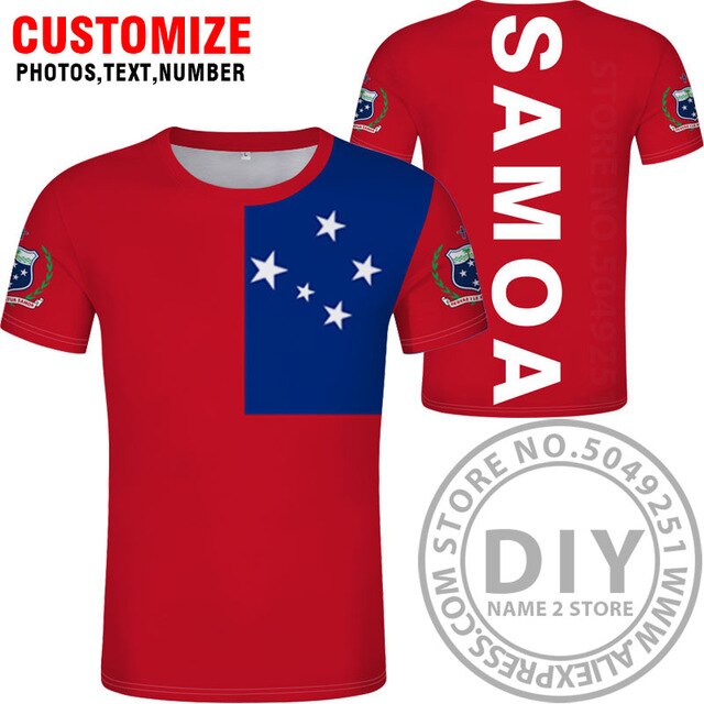 SAMOA t shirt diy free custom made name