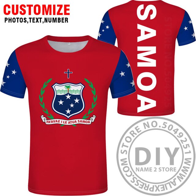 SAMOA t shirt diy free custom made name