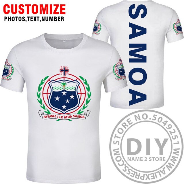 SAMOA t shirt diy free custom made name