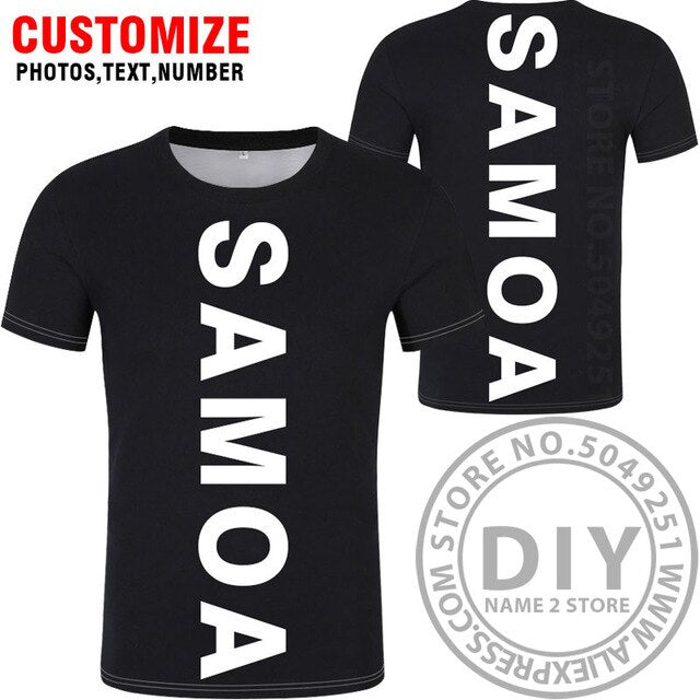 SAMOA t shirt diy free custom made name