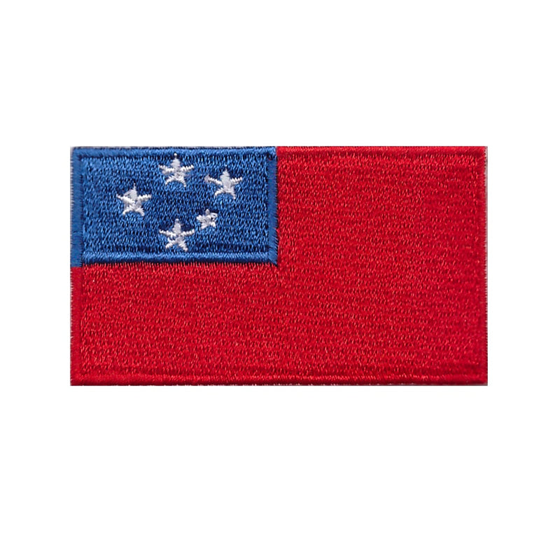 Flag of samoa Embroidered Flag Patch