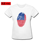 Women T-Shirt Plus Size Clothes Samoa Fingerprint