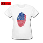 Women T-Shirt Plus Size Clothes Samoa Fingerprint