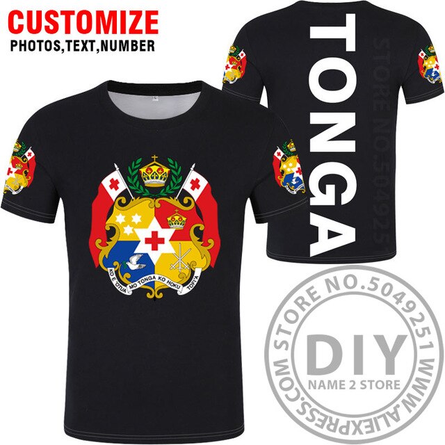 TONGA t shirt diy free custom made name number