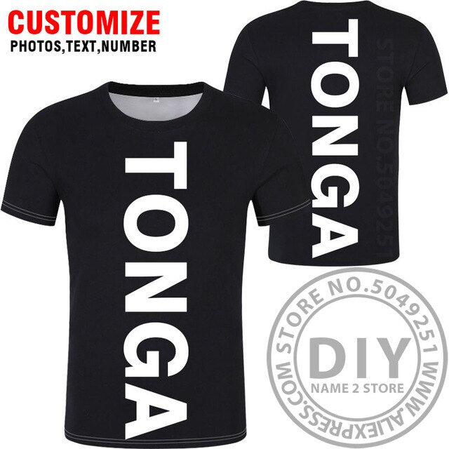 TONGA t shirt diy free custom made name number