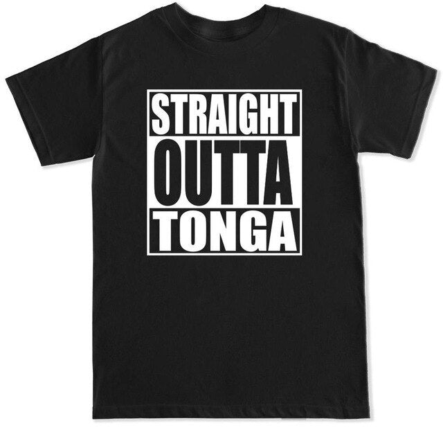 Tonga Badge Men's Black T Shirt2018