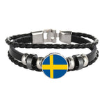 Samoa,  flag multi-layer leather bracelet fashion