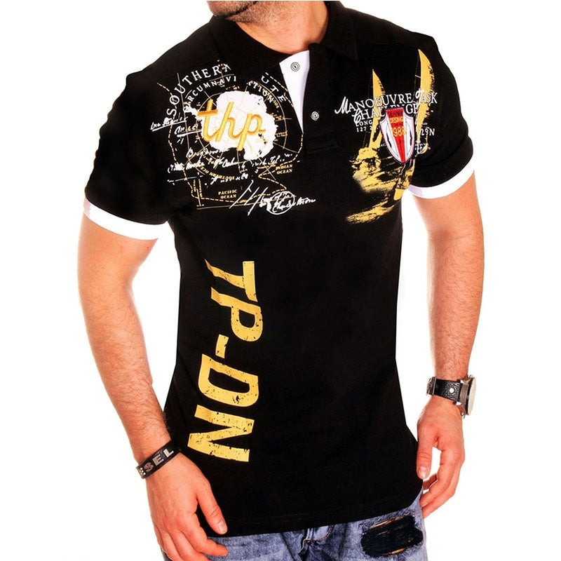 Men's Polo Shirts Short Sleeve Slim Fit