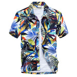 Summer Short Sleeve Hawaiian Shirt Beach style