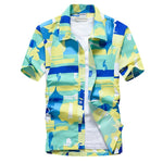 Summer Short Sleeve Hawaiian Shirt Beach style