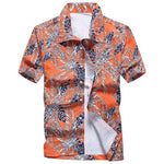 Summer Short Sleeve Hawaiian Shirt Beach style