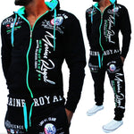 Men 2 Piece Set Hooded Sweatshirts and Pants Set