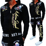 Men 2 Piece Set Hooded Sweatshirts and Pants Set