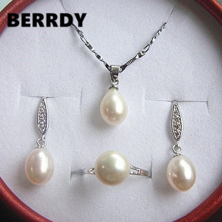 Natural Pearl Jewelry Set Hot for Bridal Wedding