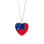 Samoa flag necklace