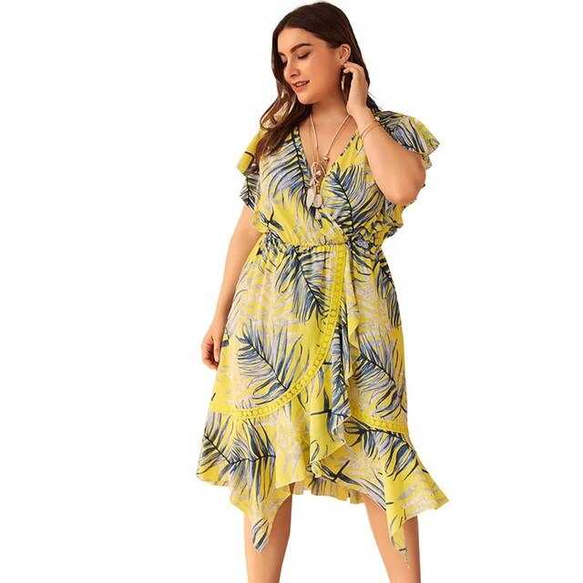 Plus Size Dress Women Summer Elegant Party Dress